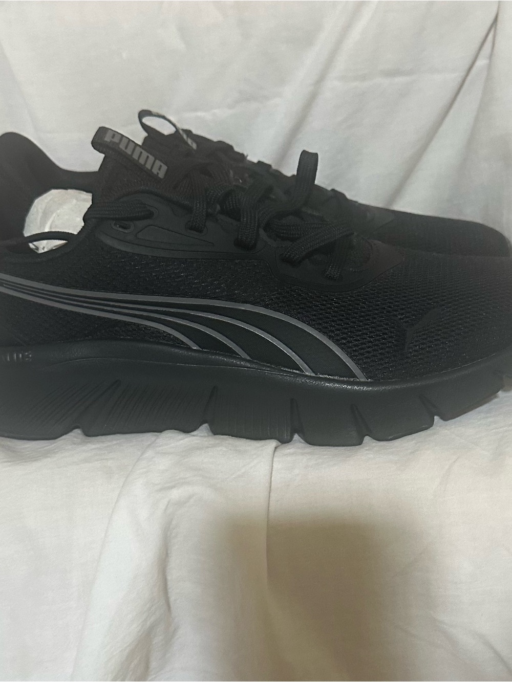 Puma Men's Black Athletic Running Sneakers with Reflective Accent